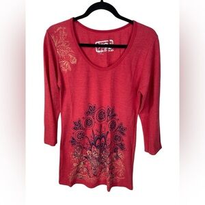 Erge Designs Vintage Style Y2K Long Sleeve Shirt EUC Large Women’s